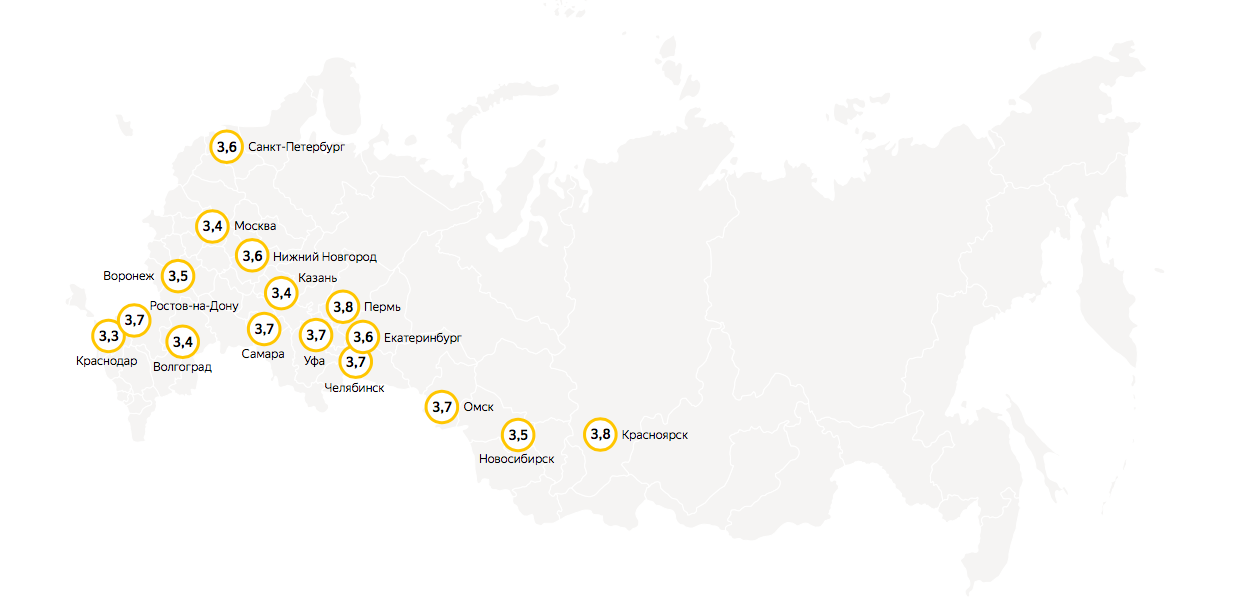 «Яндекс» начал рассчитывать индекс самоизоляции для разных городов России (фото 1)