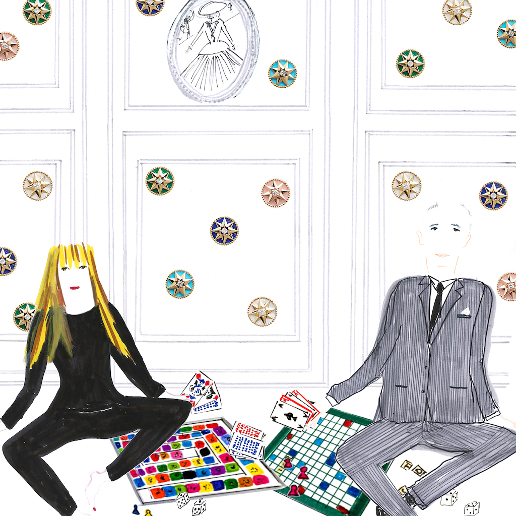 Арт-директор Dior Joaillerie Виктуар де Кастеллан сделала серию скетчей о самоизоляции (фото 2)