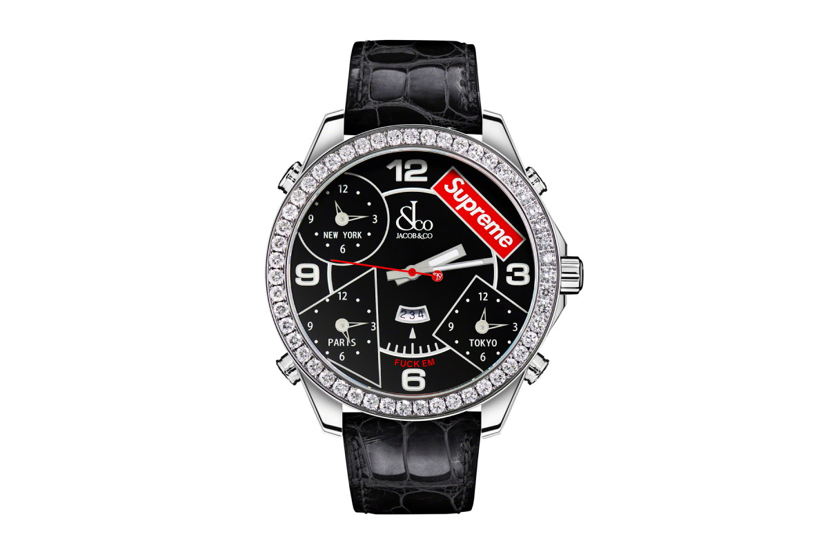 Jacob & Co. выпустил часы в коллаборации с Supreme (фото 1)