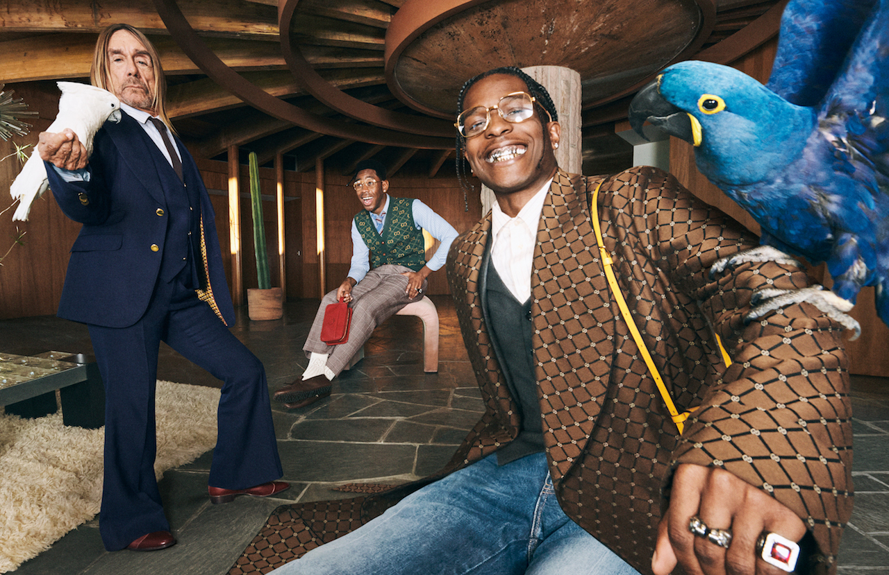 A$AP Rocky, Игги Поп и Tyler, The Creator снялись в новой кампании Gucci (фото 2)