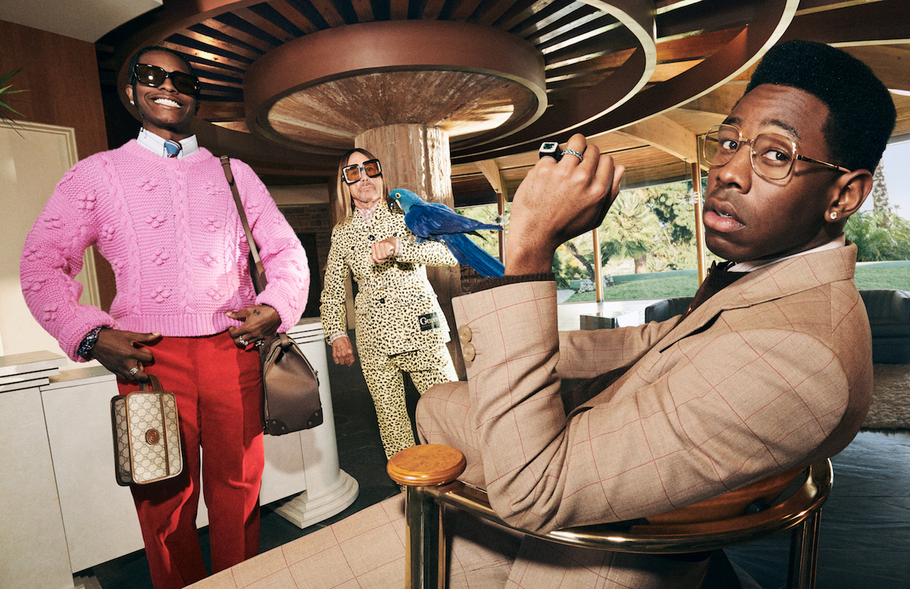 A$AP Rocky, Игги Поп и Tyler, The Creator снялись в новой кампании Gucci (фото 1)