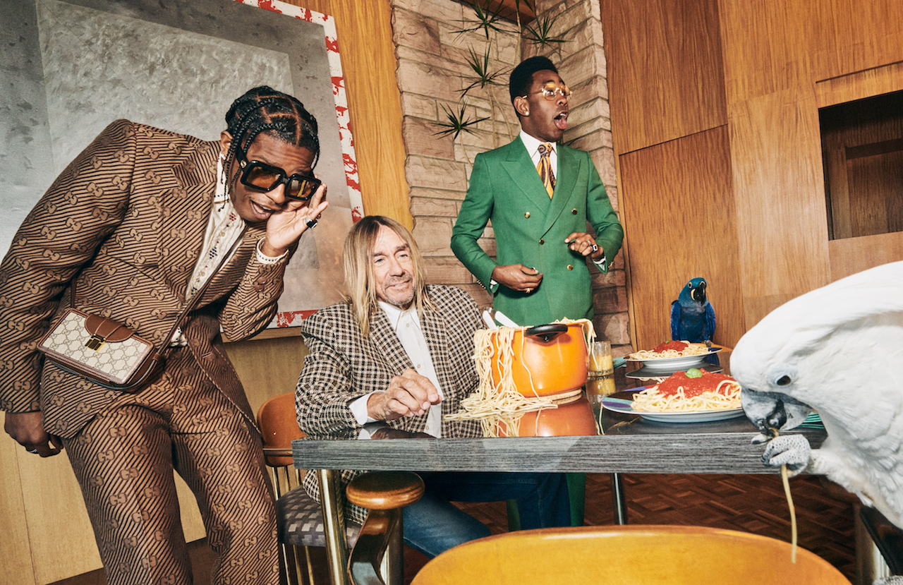 A$AP Rocky, Игги Поп и Tyler, The Creator снялись в новой кампании Gucci (фото 4)