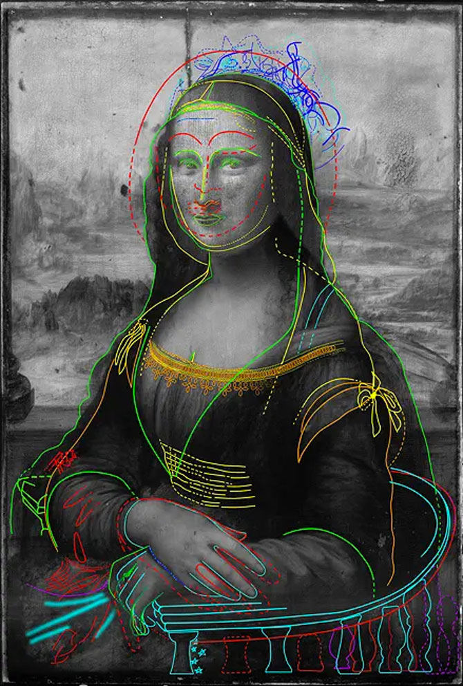 Ученые обнаружили скрытый набросок на холсте с «Джокондой» Леонардо да Винчи (фото 2)