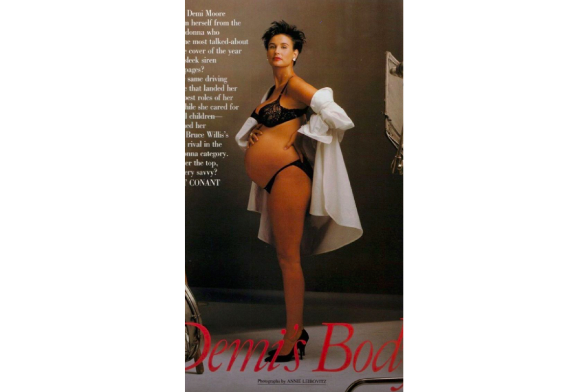 Эмили Ратаковски повторила образ беременной Деми Мур со съемки для Vanity Fair 1991 года (фото 3)