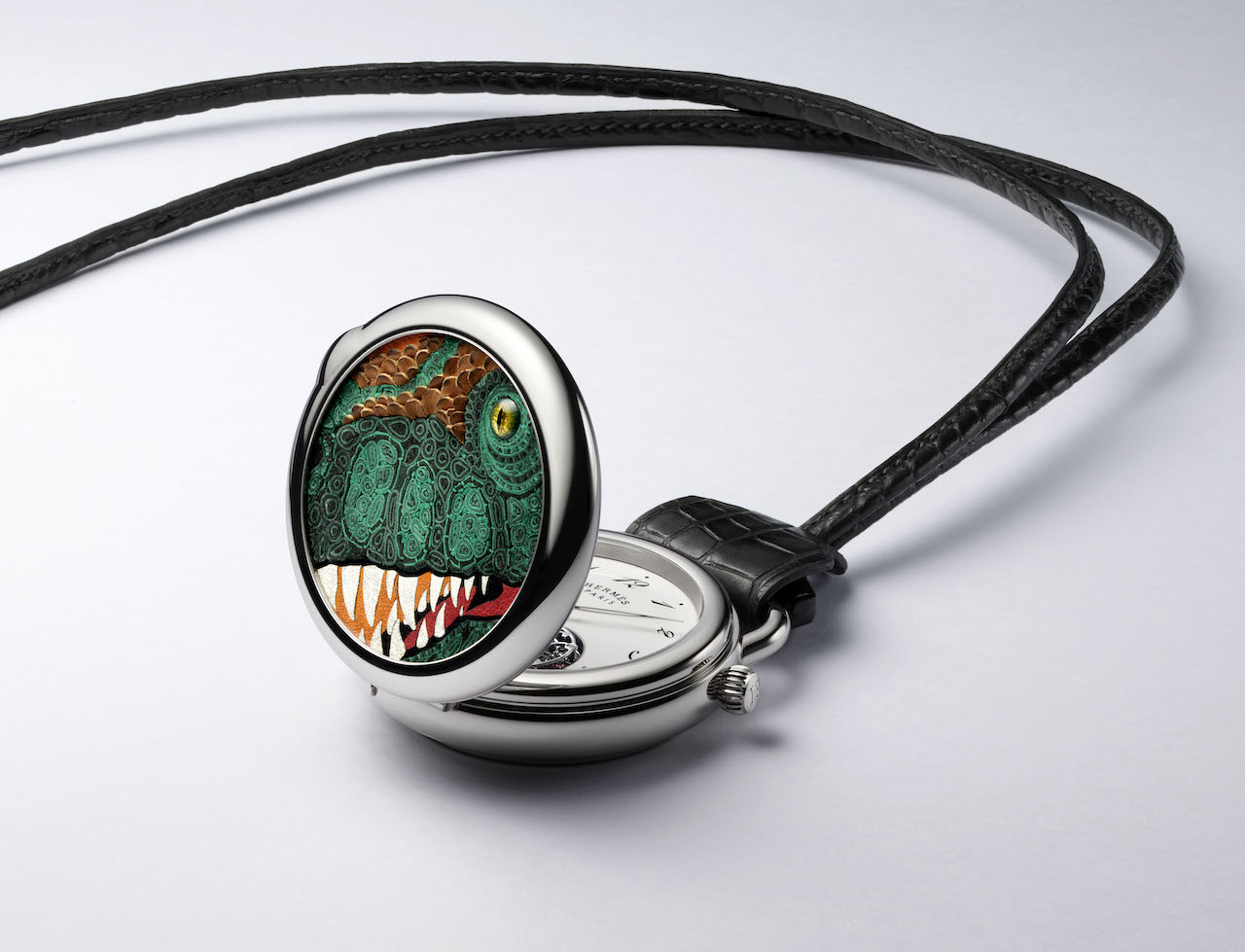 Hermès выпустил карманные часы с изображением тираннозавра (фото 1)