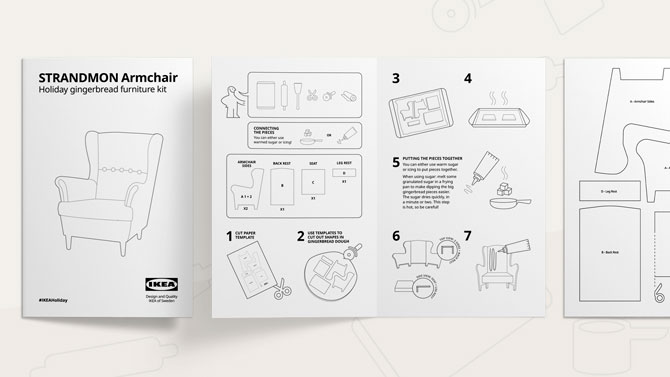 IKEA сделала инструкции по созданию мебели из имбирных пряников (фото 3)