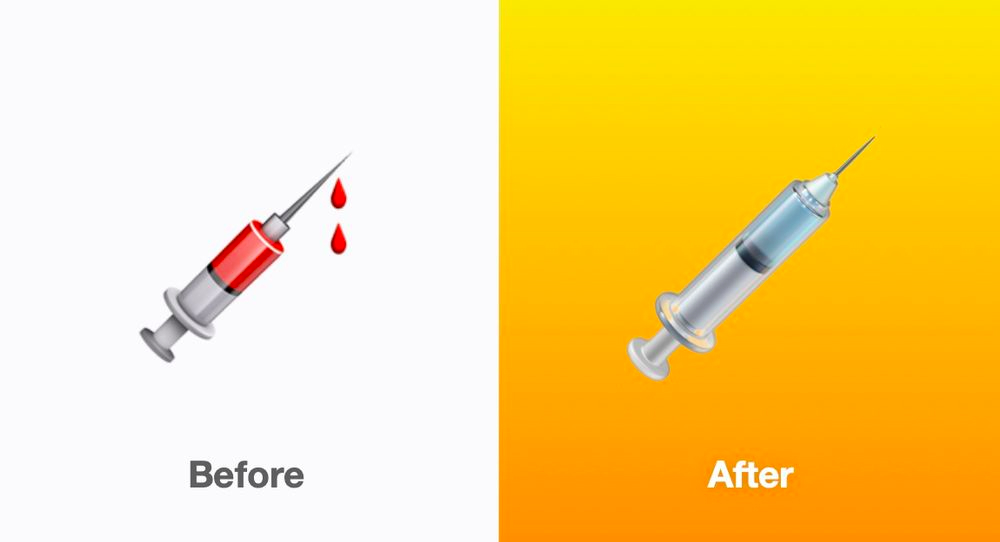 Apple изменила эмодзи со шприцем для обозначения вакцинации от COVID-19 (фото 1)