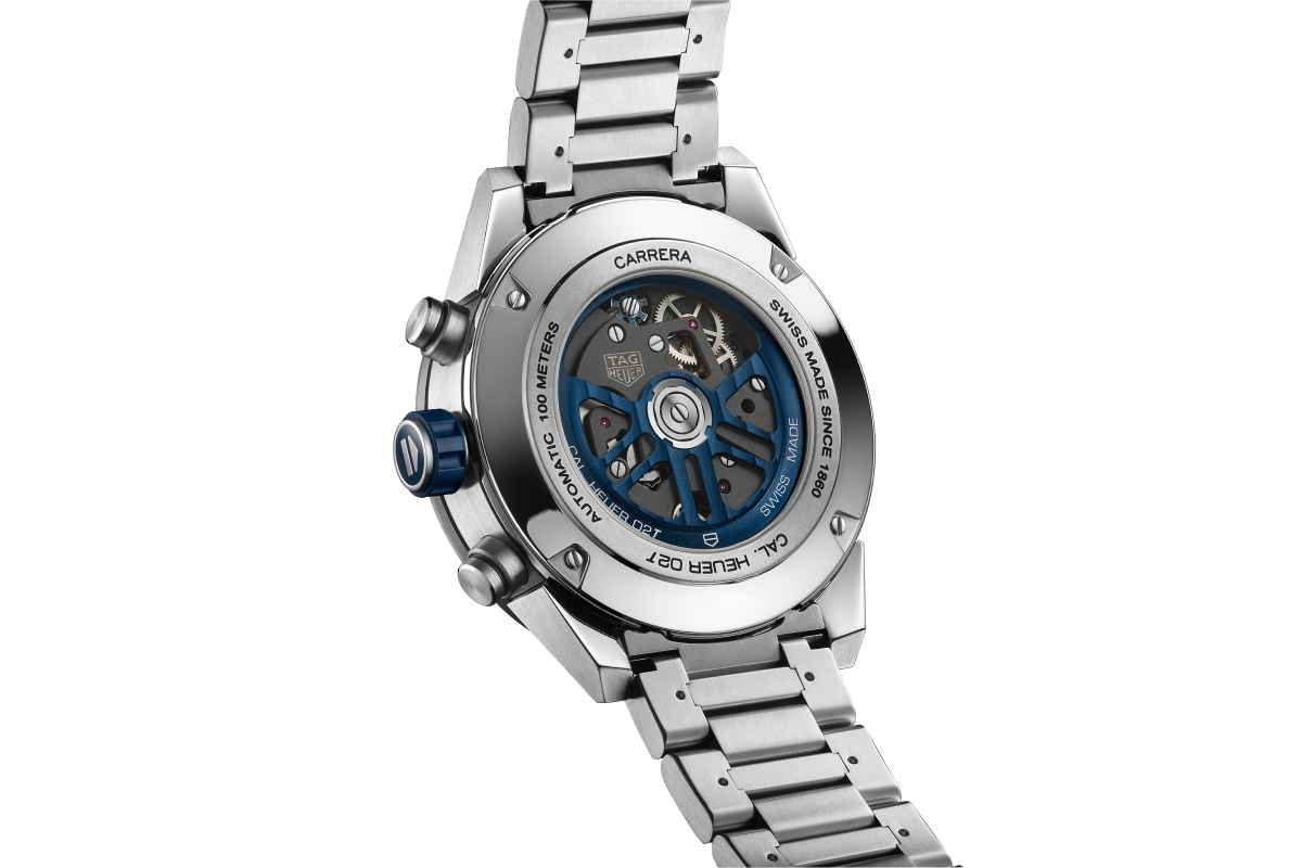 TAG Heuer показал лимитированные часы Carrera 02T с синими деталями (фото 2)