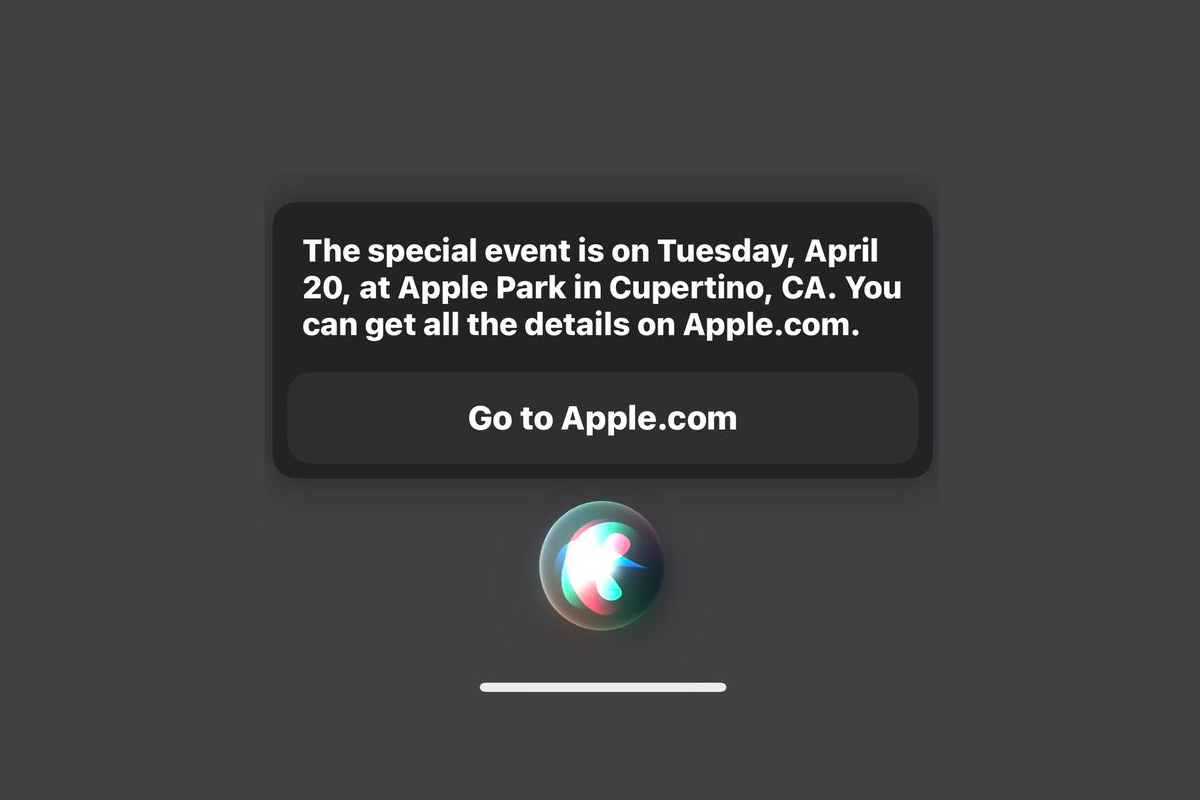 Siri случайно «выдала» дату следующей презентации Apple (фото 1)