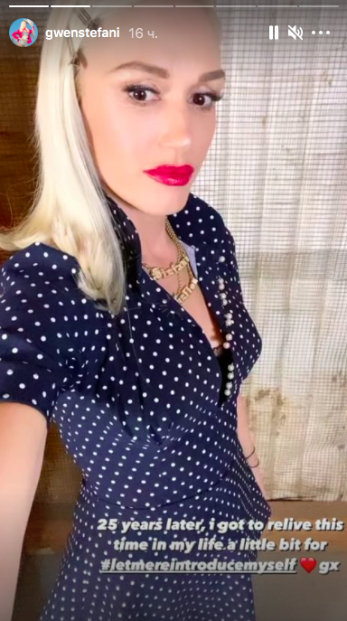 Гвен Стефани повторила образ с платьем в горошек из клипа «Don't Speak» (фото 1)