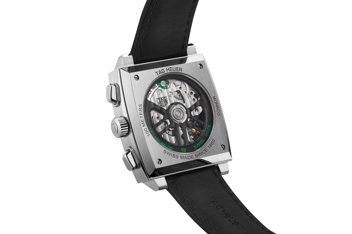 TAG Heuer показал лимитированные часы Monaco с зеленым циферблатом (фото 4)