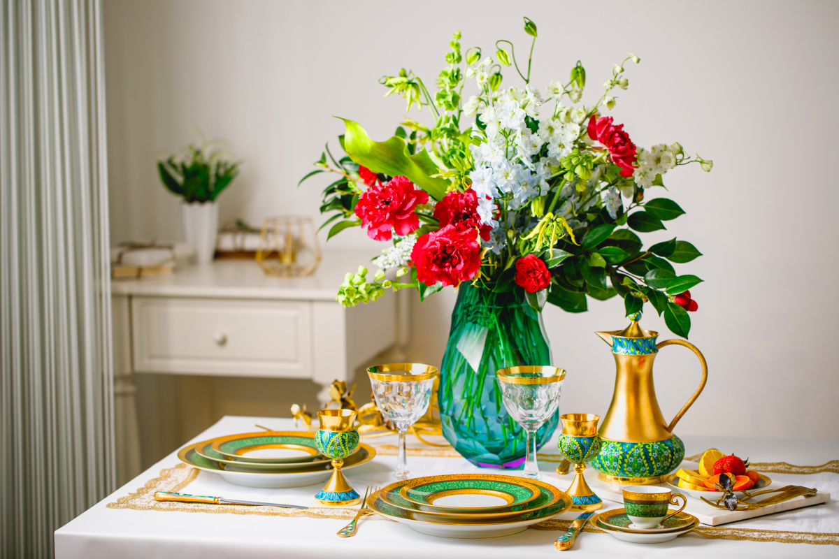 «Дом фарфора» и «Русские самоцветы» представили съемку с весенними сервировками стола (фото 8)