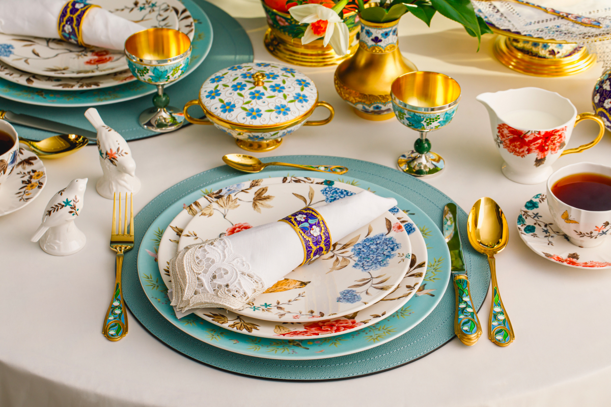 «Дом фарфора» и «Русские самоцветы» представили съемку с весенними сервировками стола (фото 7)