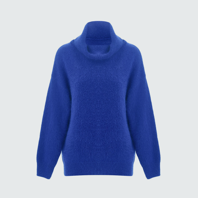 Синий свитер, как у Дженнифер Энистон в «Утреннем шоу», — наше спасение на осень. Вот 10 уютных вариантов (фото 7)