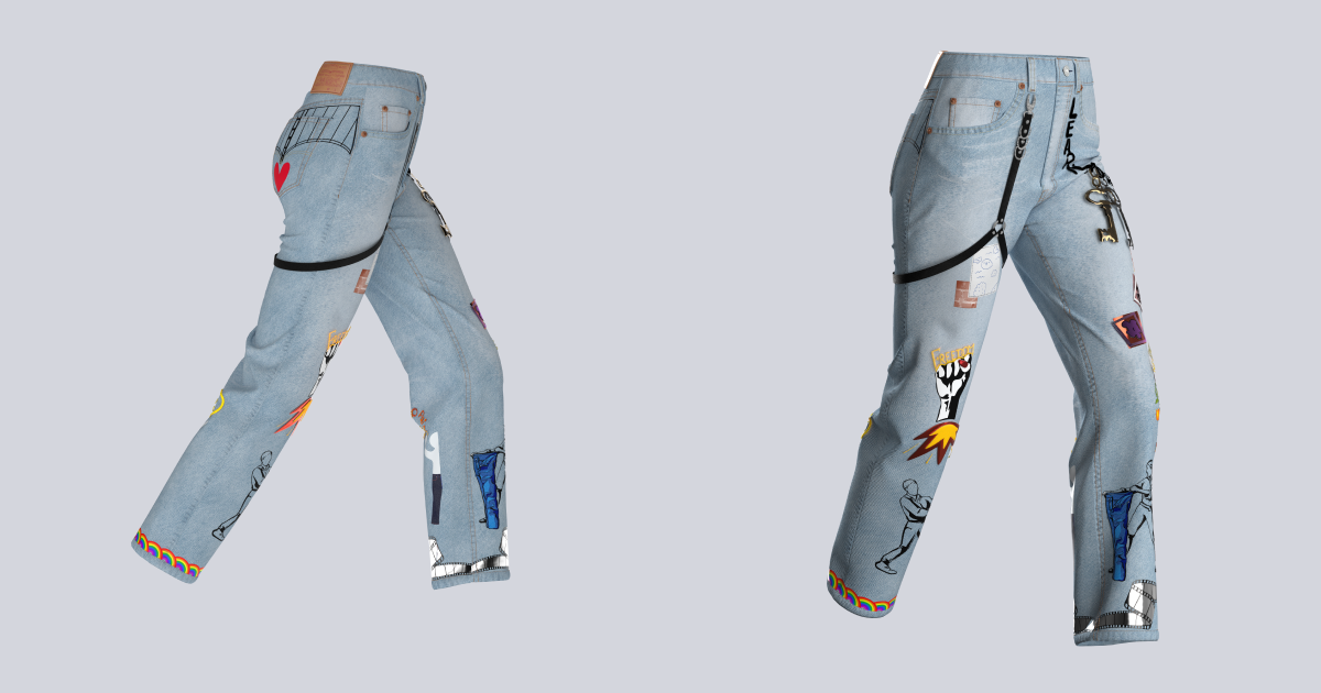 Levi’s выпустил виртуальные джинсы в сотрудничестве с российскими художниками (фото 2)