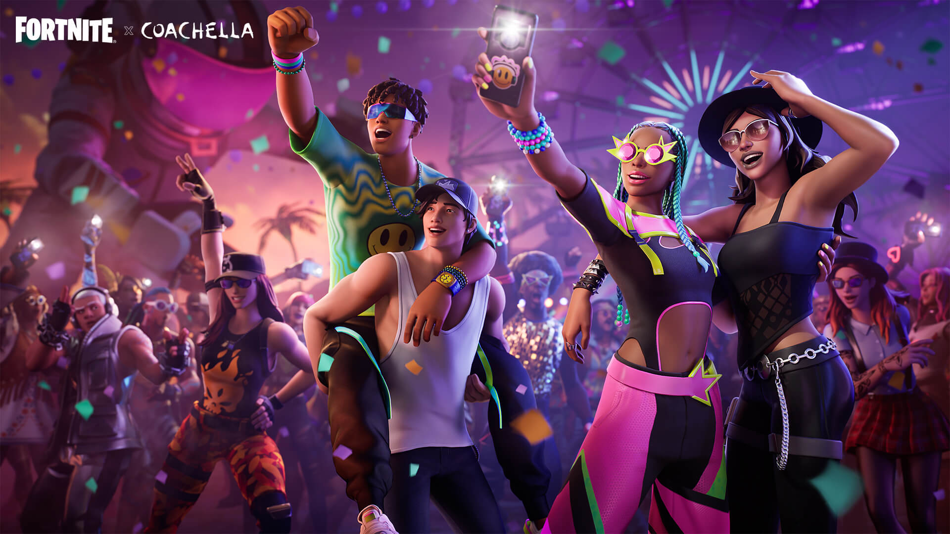 В Fortnite появилась серия виртуальных образов в стиле фестиваля Coachella (фото 1)