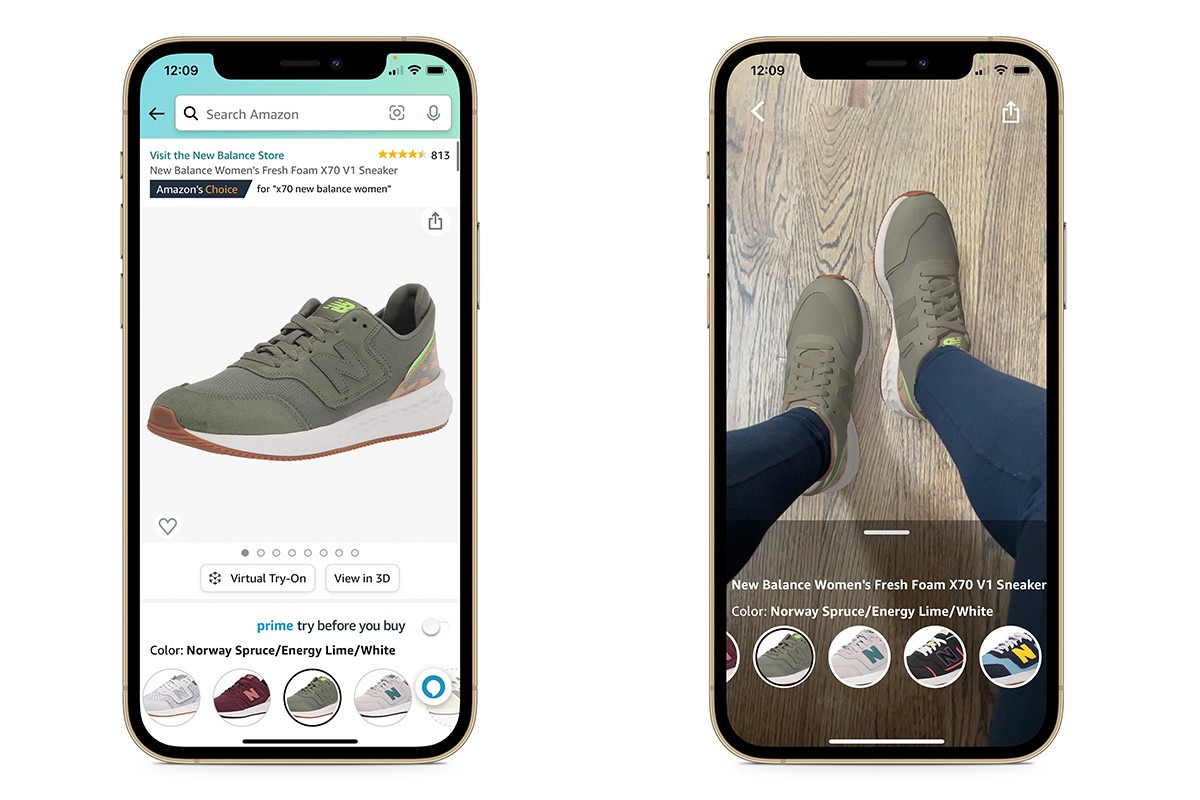 Amazon запускает функцию виртуальной примерки обуви (фото 1)