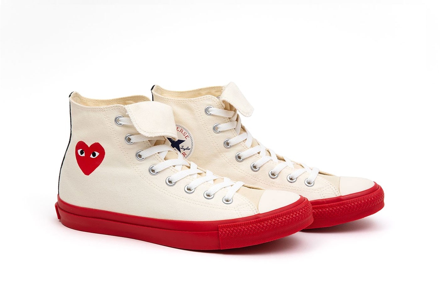 Comme des Garçons Play и Converse показали новую модель кед с красной подошвой (фото 8)