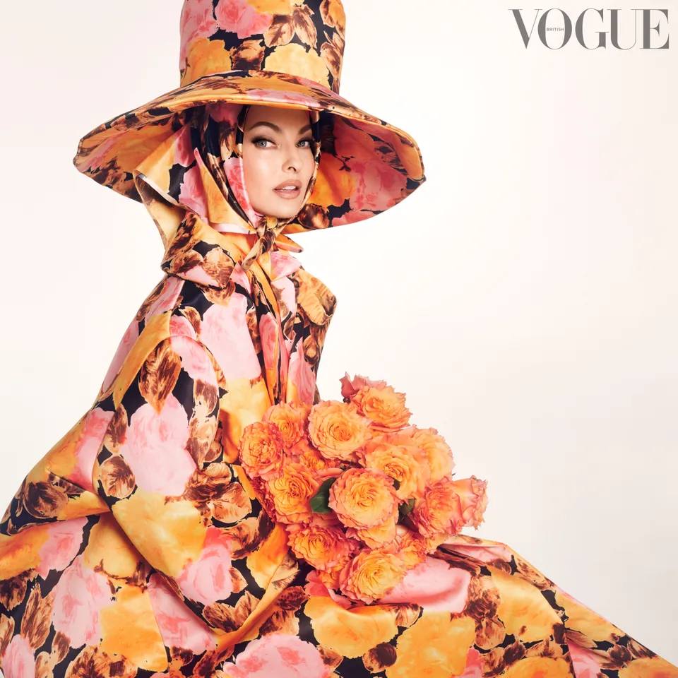 Линда Евангелиста снялась для обложки британского Vogue (фото 3)