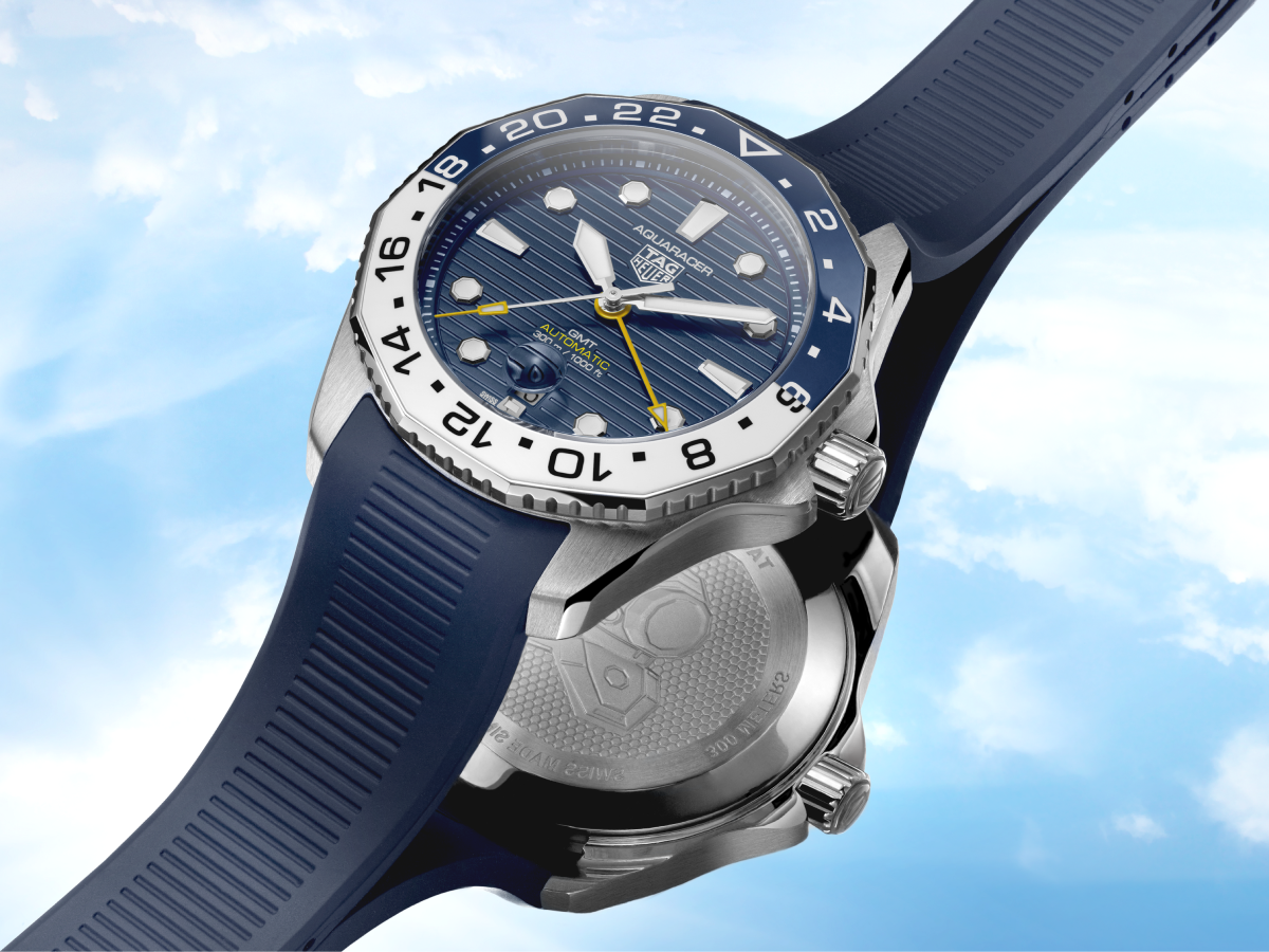 TAG Heuer показал новые спортивные часы Aquaracer Professional 300 GMT (фото 1)