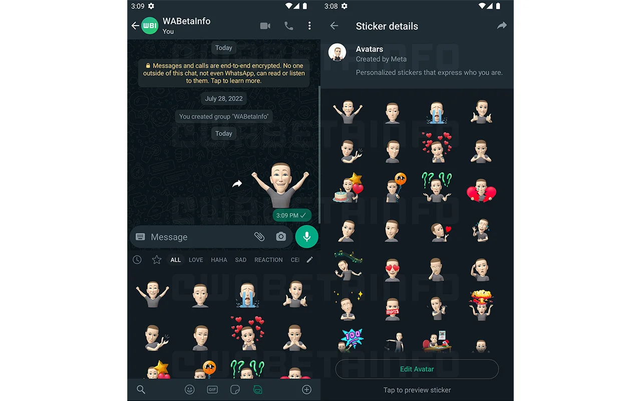 В WhatsApp появятся персонализированные аватары (фото 1)