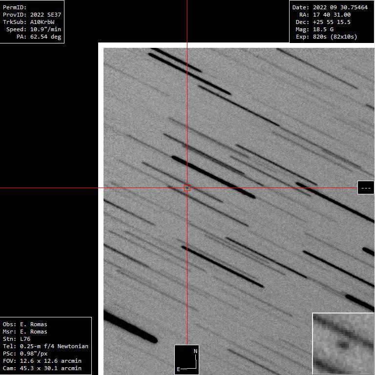 Российские обсерватории зафиксировали приближающийся к Земле астероид (фото 1)