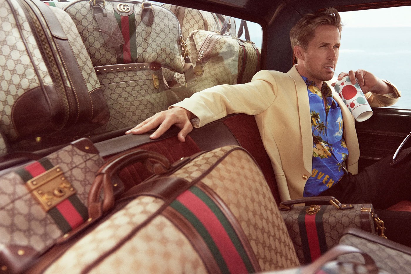 Райан Гослинг снялся в кампании чемоданов и дорожных сумок Gucci (фото 3)