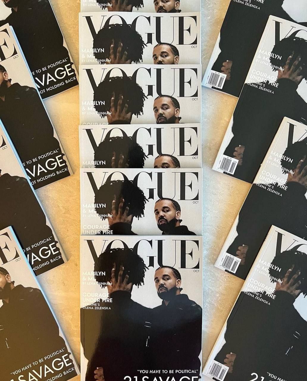 Vogue подал в суд на 21 Savage и Дрейка за фейковую обложку журнала (фото 1)