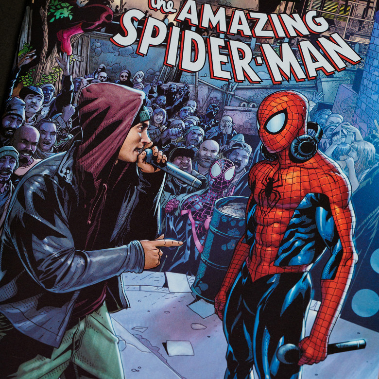 Эминем появился на обложке нового комикса про Человека-паука (фото 1)