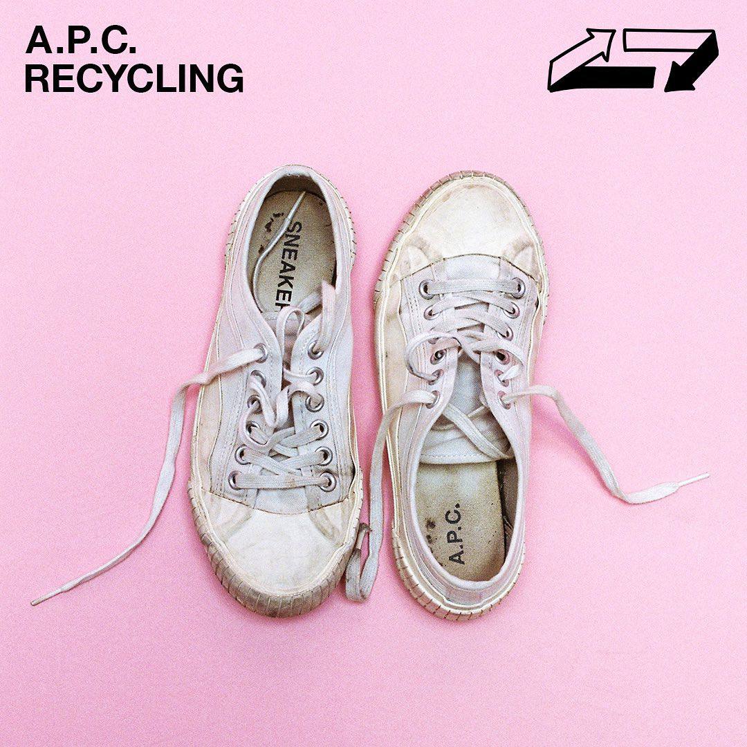 A.P.C. открыл сбор старых кроссовок — из них сделают материал для велодорожек (фото 1)
