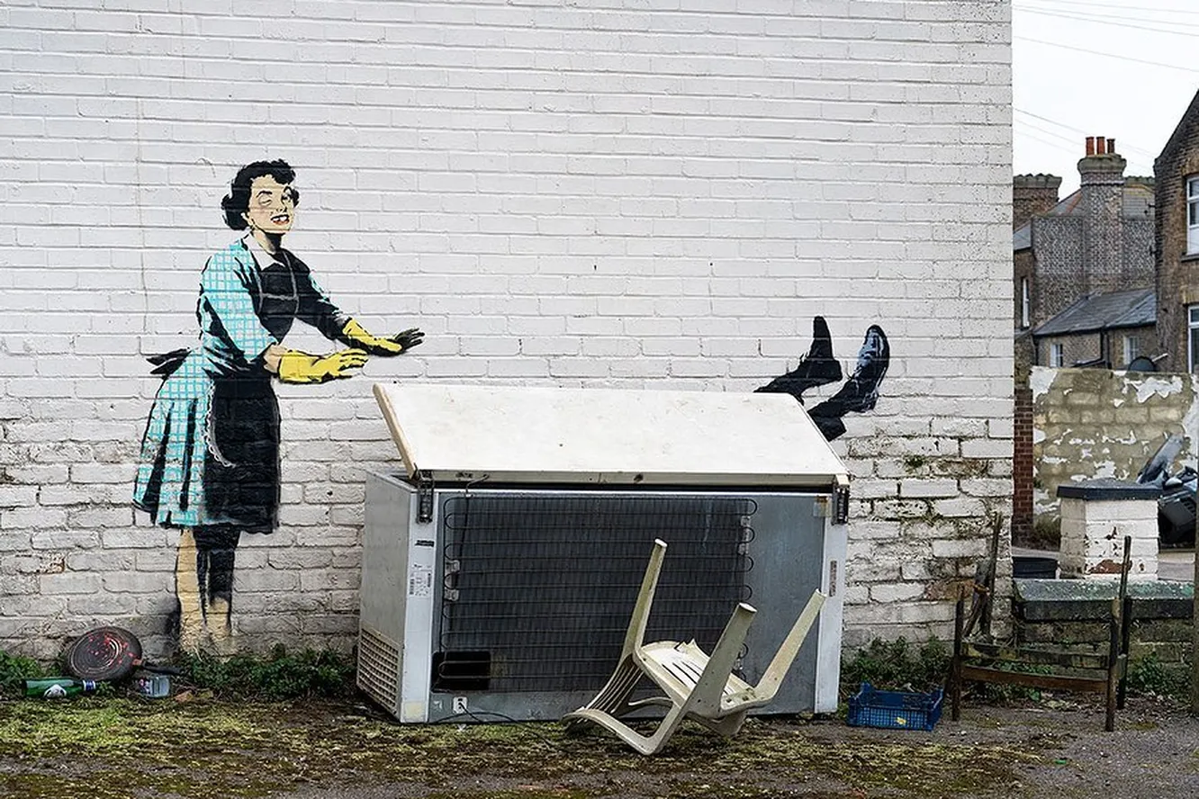 Бэнкси создал граффити ко Дню святого Валентина (фото 1)