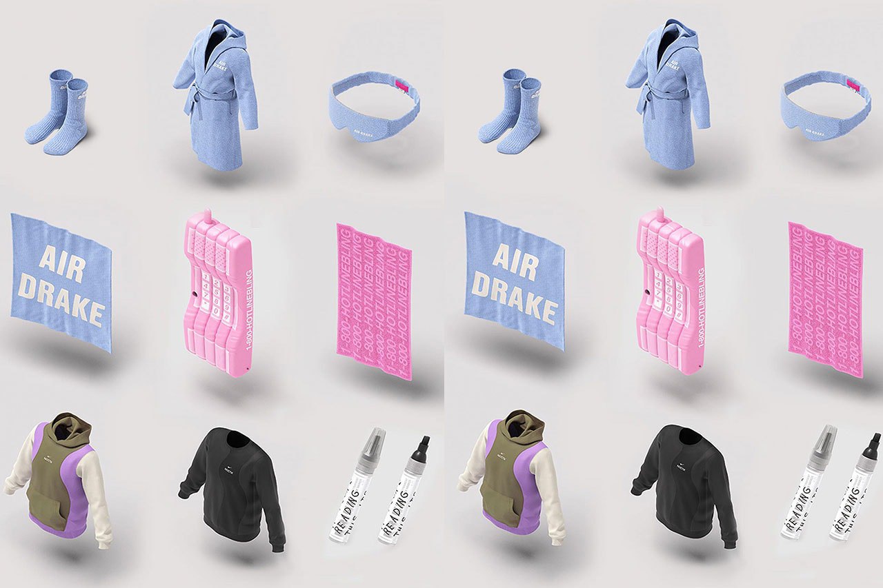 Дрейк совместно с Defective Garments переосмыслил одежду Nike (фото 1)