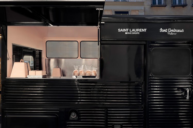 Saint Laurent Rive Droite открыл фургон с мороженым возле бутика в Париже (фото 1)