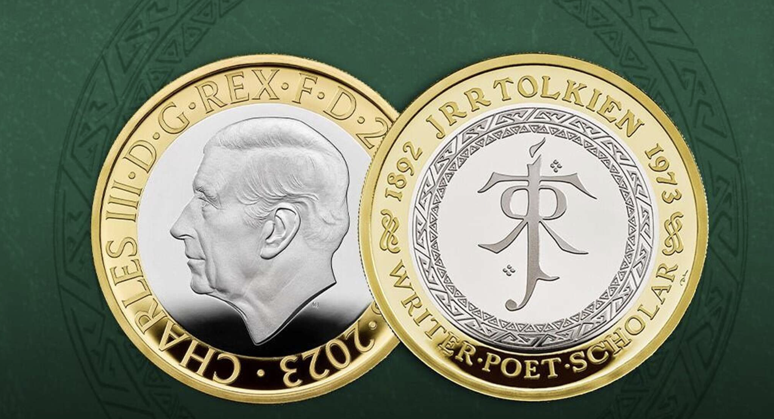 В Великобритании выпустили памятные монеты к годовщине смерти Джона Толкина (фото 1)