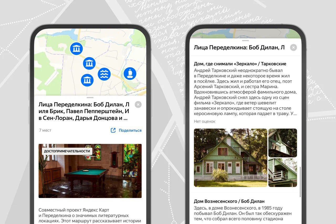 «Яндекс Карты» создали тематические маршруты по Переделкино (фото 1)