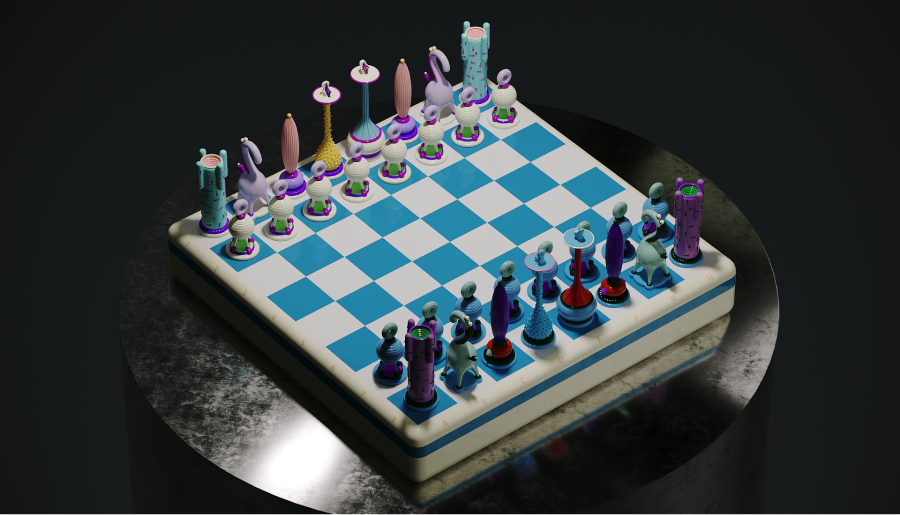 Дизайнер Тарас Желтышев выпустил коллекцию шахмат Another Kingdom: Light Stage (фото 9)