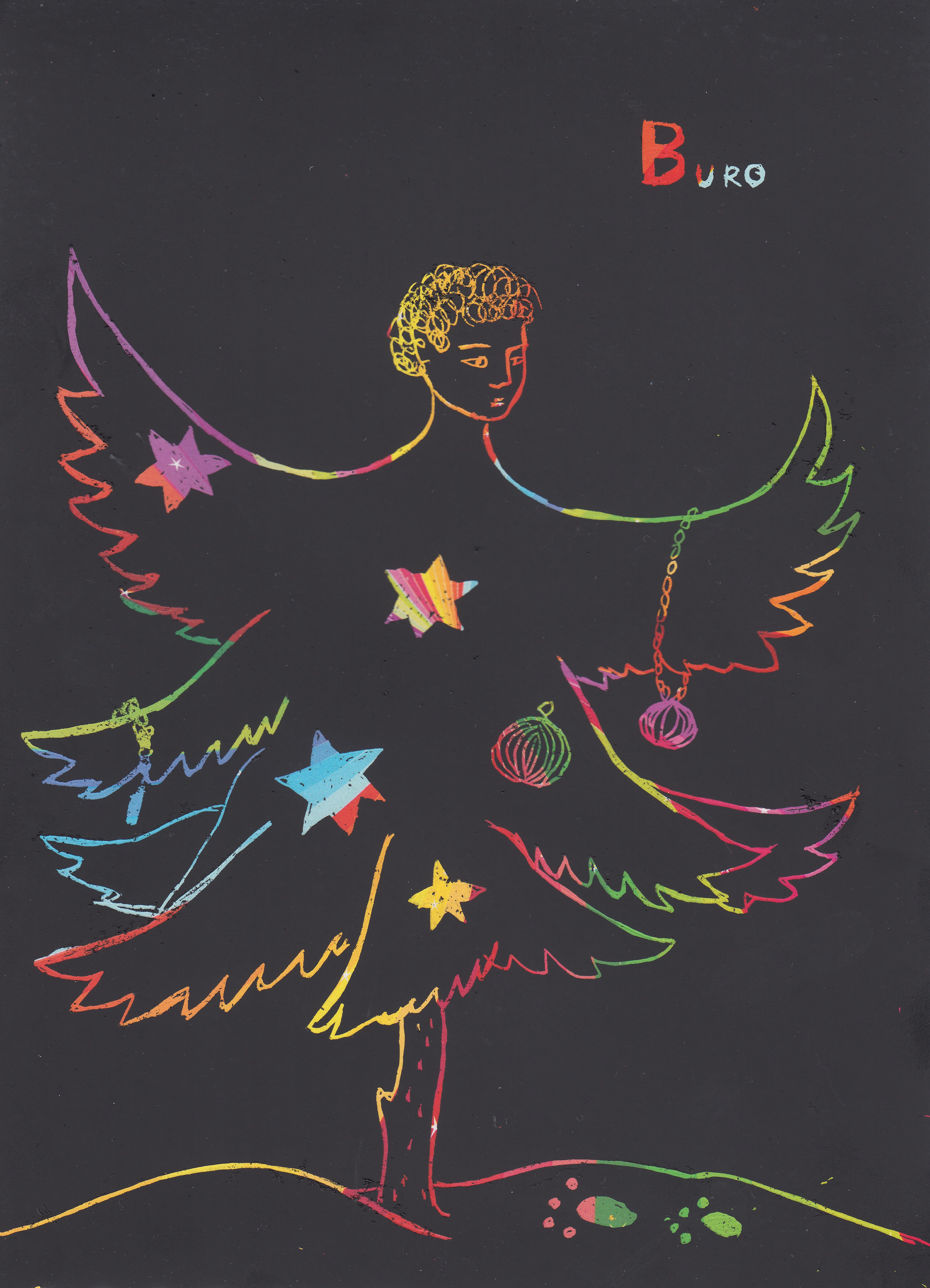 Художники рисуют для BURO: резиденты «Открытых студий Винзавода» – о волшебстве Нового года (фото 1)