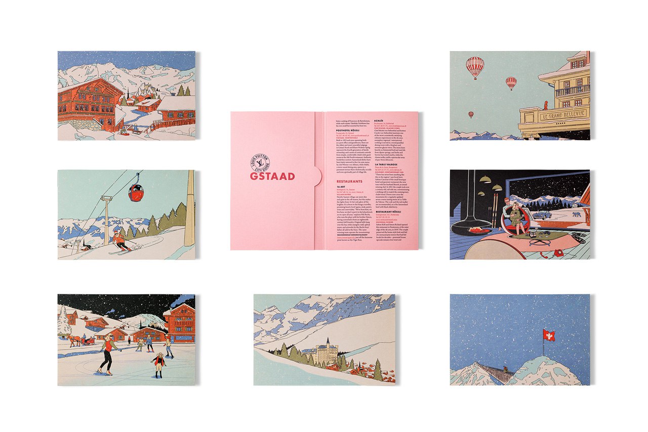 Louis Vuitton представил набор путеводителей по зимним курортам (фото 11)