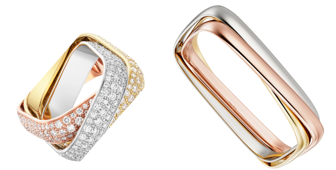 Cartier выпустил три переплетенных кольца Trinity по случаю 100-летия линии (фото 1)