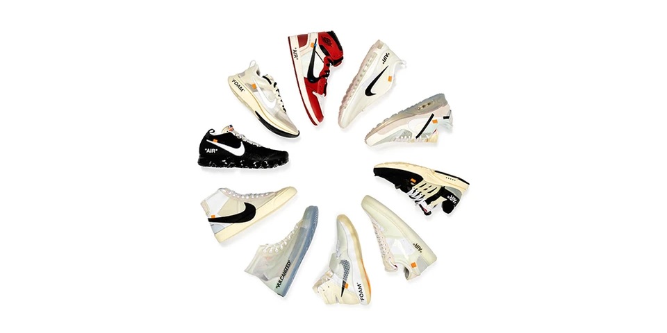 Коллаборация «The Ten» Off-White Вирджила Абло и Nike выставлена на аукцион Sotheby's (фото 1)