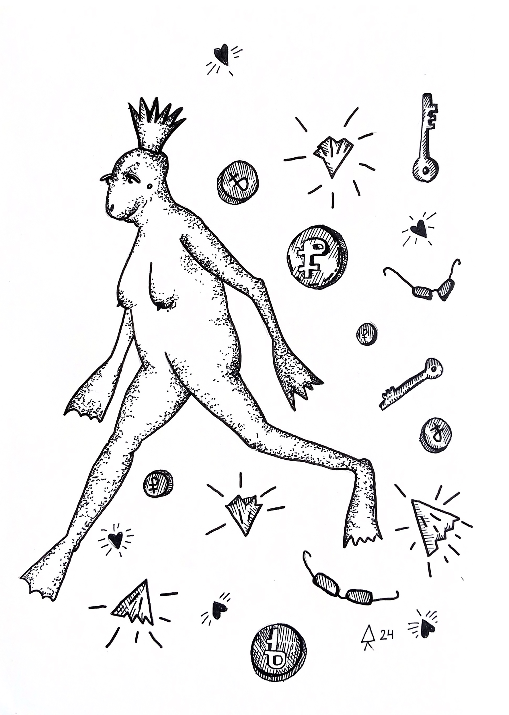 Художники рисуют для BURO.: Юлия Вирко и Дарья Киселева — о внутреннем мире и самых смелых мечтах (фото 10)