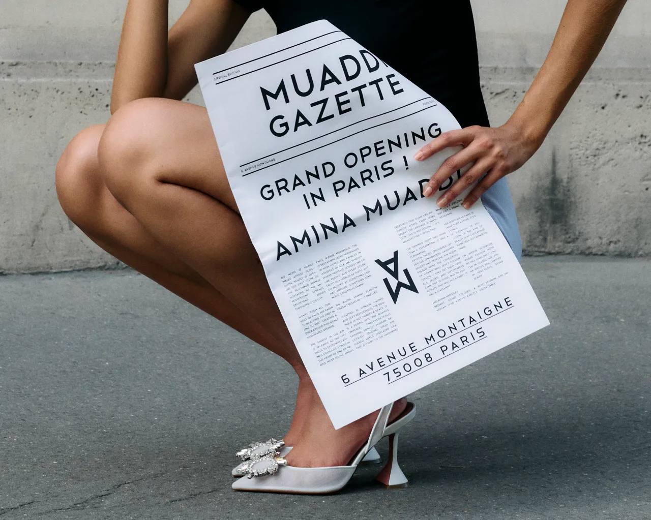 Amina Muaddi открыл первый бутик на авеню Монтень в Париже (фото 6)