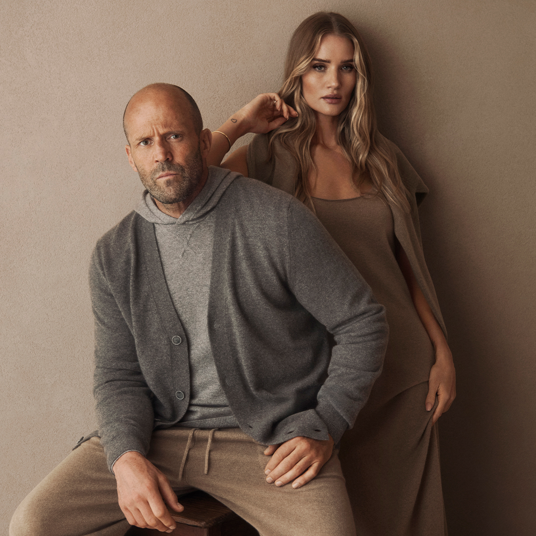 Роузи Хантингтон-Уайтли и Джейсон Стэйтем стали лицами кампании бренда Falconeri (фото 1)