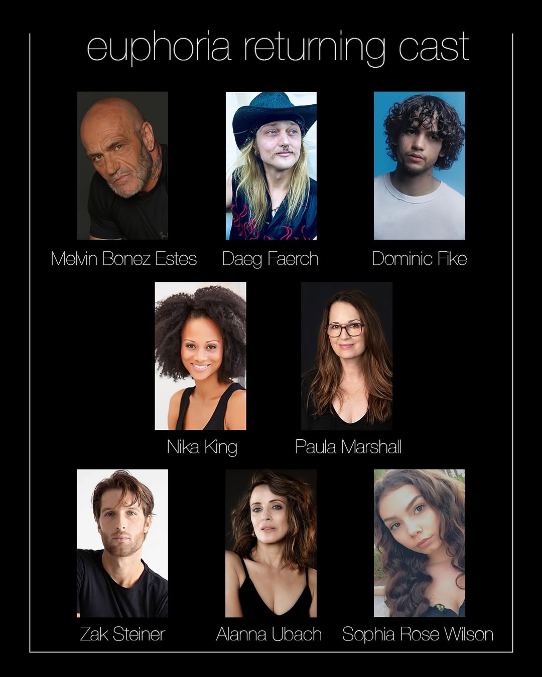 HBO раскрыла полный каст третьего сезона «Эйфории» (фото 4)