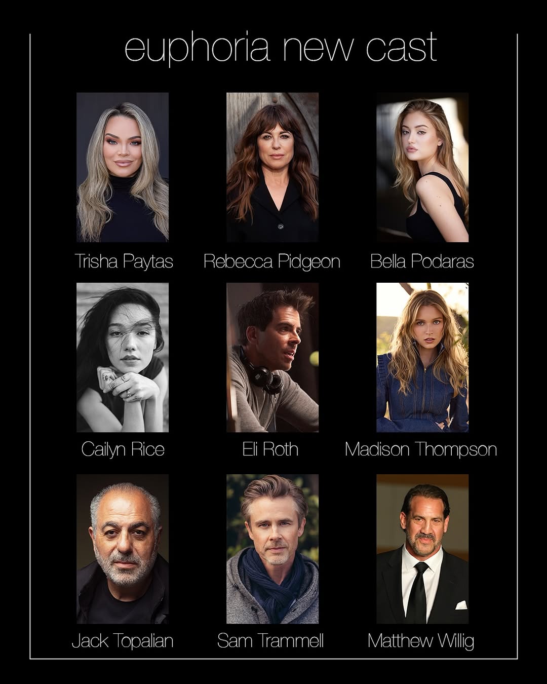 HBO раскрыла полный каст третьего сезона «Эйфории» (фото 2)