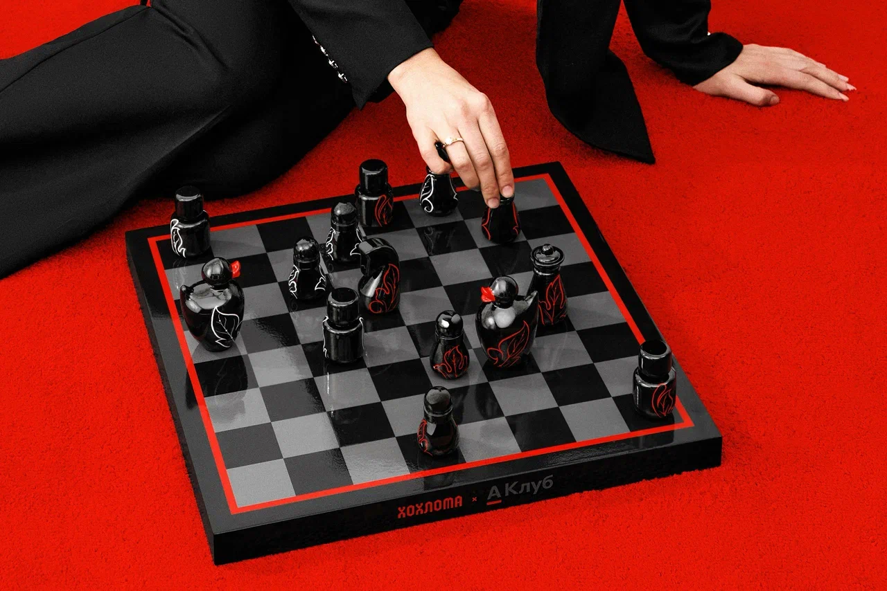 А-Клуб Альфа-Банка и бренд «Хохлома» создали коллекцию шахмат (фото 4)
