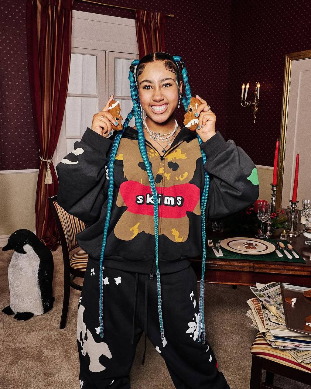 Дочь Ким Кардашьян Норт Уэст снялась в кампании Skims (фото 7)