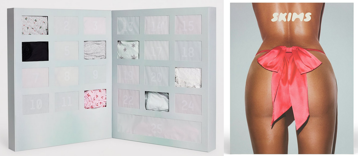 Бренд Ким Кардашьян Skims выпустил лимитированный адвент-календарь (фото 1)