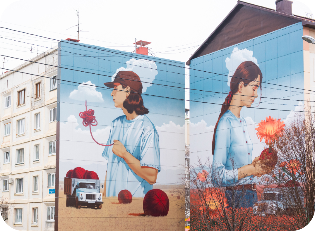 Пластилиновый пейзаж и детские мечты: как проект «Взгляды» меняет городскую среду Южно-Сахалинска (фото 8)