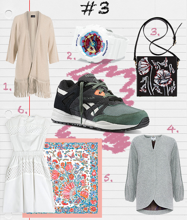 Кардиган Zadig & Voltaire, часы Casio Baby G-SHOCK, сумка Alexander Arutyunov, пальто Libellulas (DressOne), платок Radical Chic, платье Carven (Stylebop) Одна вещь — три образа: кроссовки Reebok Ventilator (фото 3)